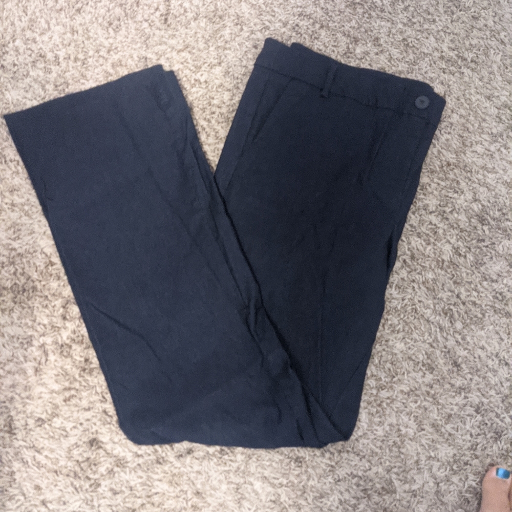 Lane Bryant denim colored stretch dress pant